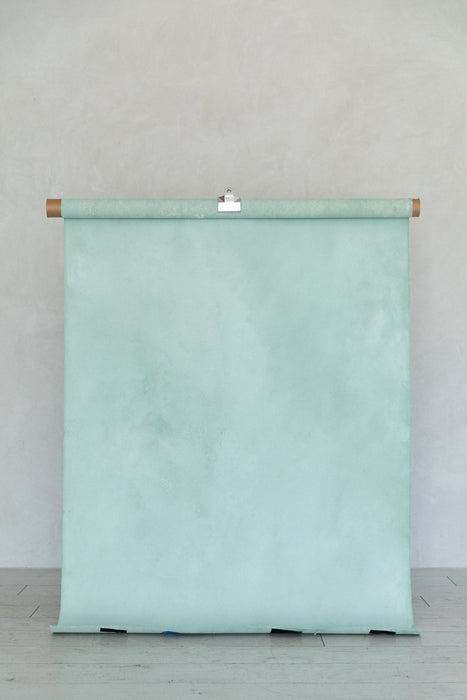 Seafoam Sea Home #0514 // Small Hand-Painted Canvas Backdrop Painting.
