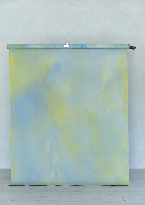Citron and Peri #0549 // Double Sided Medium Hand-Painted Canvas Backdrop Painting