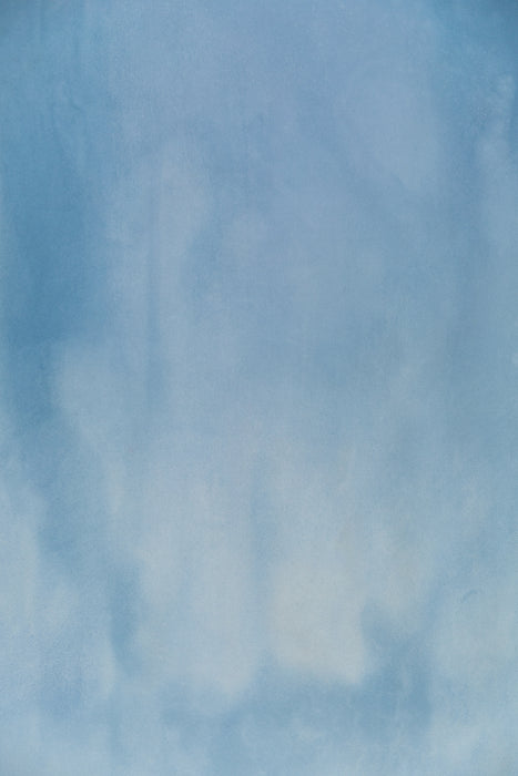 Blue Dews #0566 // XLarge Hand-Painted Canvas Backdrop Painting