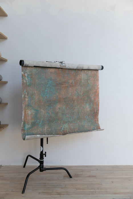 Petite Copper #0586 Heavy Metal Flatlay Hand-Painted Canvas Backdrop